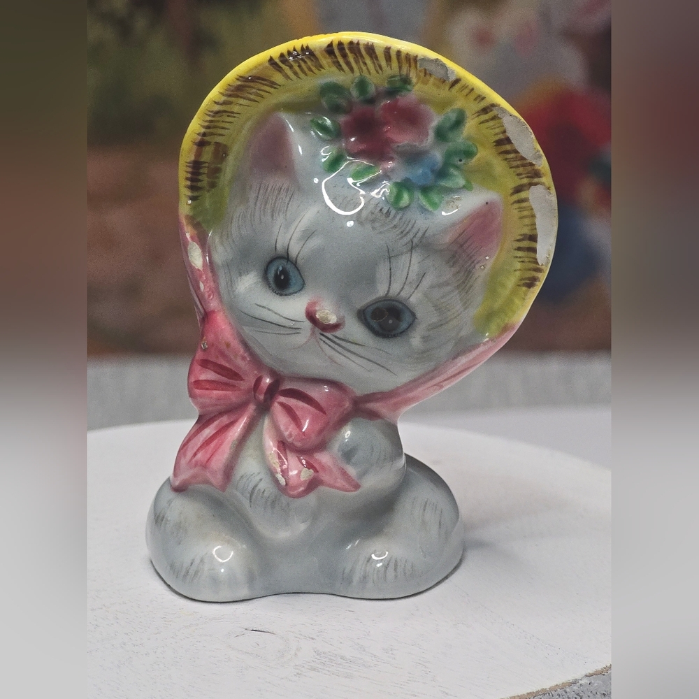 Vintage Miyao (PY) Japan Cat Shaker Figurine Model B896 Mid-Century-Read Details